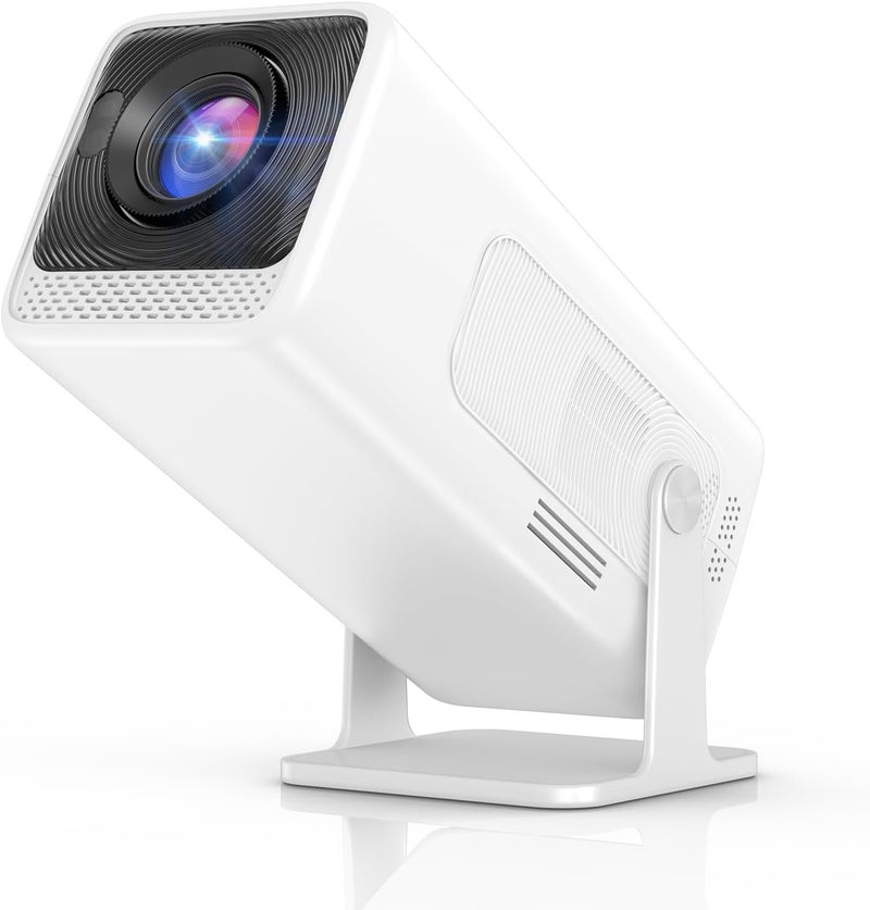 WISHOLY Mini Projector Native 1080P, Portable Outdoor Movie Projector with WiFi and Bluetooth, 4K Supported, Compatible with Smartphone, HDMI, USB, TV Stick, PS5 for Home Theater, Bedroom, Outdoor Use - Image 1